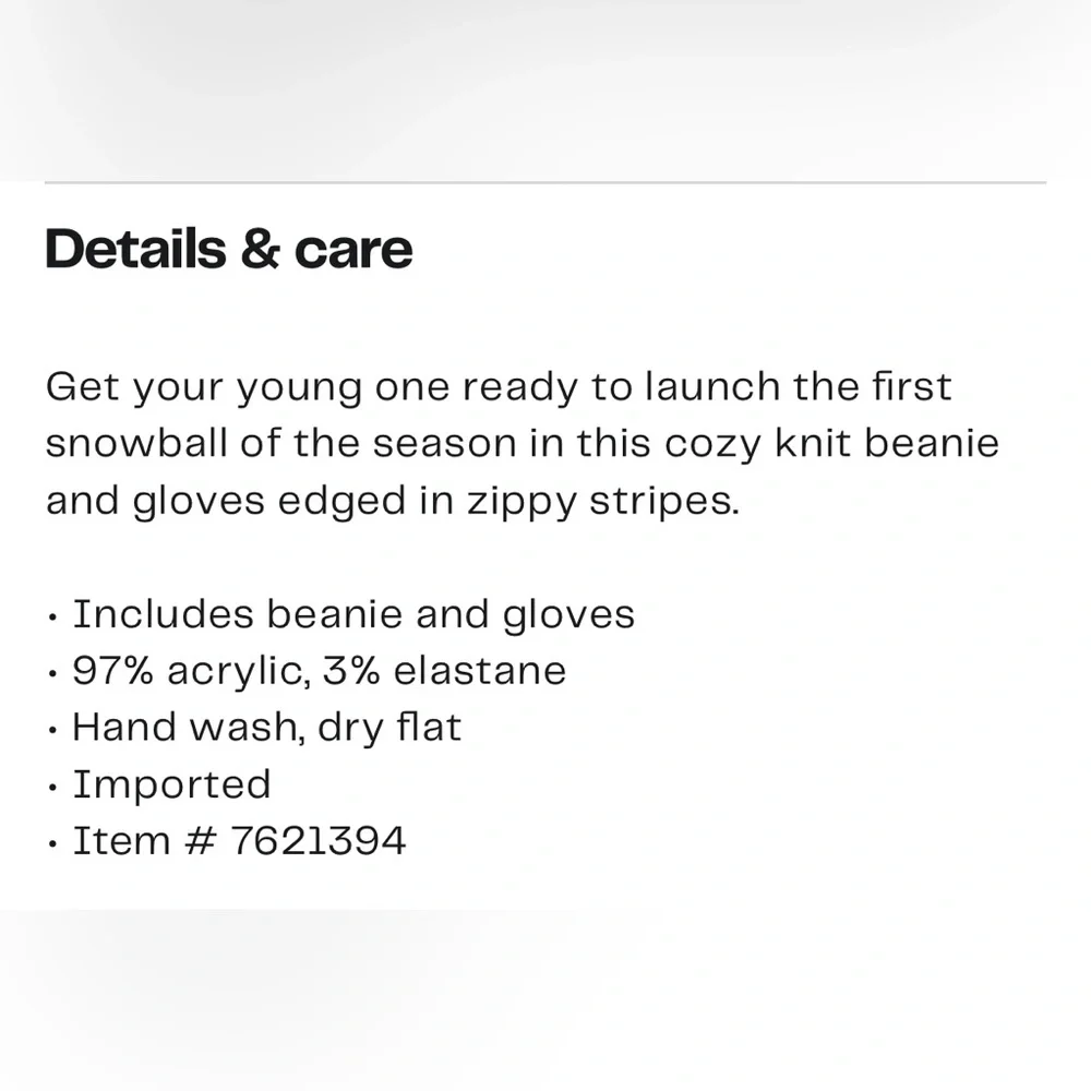 Nordstrom Boys Beanie and Gloves in Grey